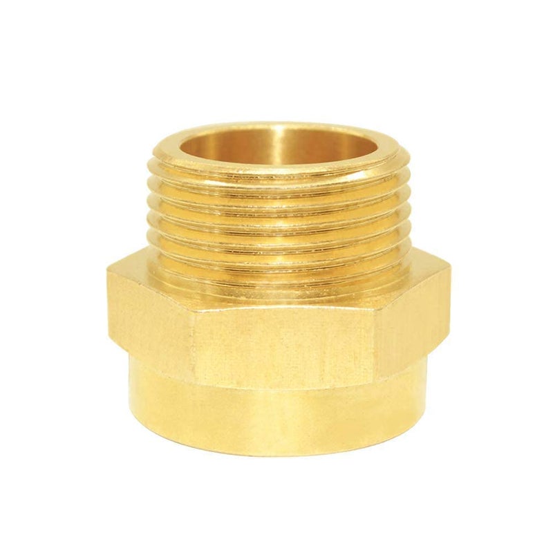 Joywayus Brass Fitting 1" G Thread FemaleÃ—1" NPT Thread Male Brass Pipe Fitting Adapter - Image 5